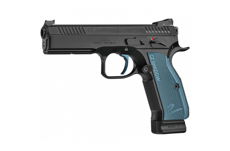 CZ 75 SP-01 9MM SHADOW 2 BLACK/BLUE GRIPS (SINGLE ACTION)