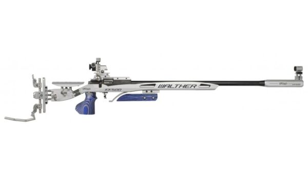 WALTHER KK500 EXPERT PRECISION SMALL BORE RIFLE .22LR BLUE GRIP SIZE MEDIUM WITH MECHANICAL TRIGGER