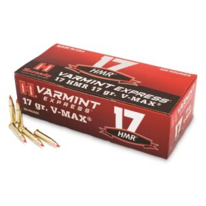 HORNADY VARMINT 17HMR 17 GR V-MAX (500 PACK)