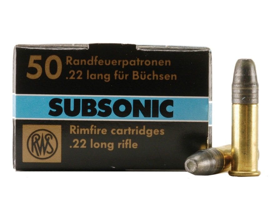 RWS .22lr Subsonic HP Ammo (50 ROUNDS)