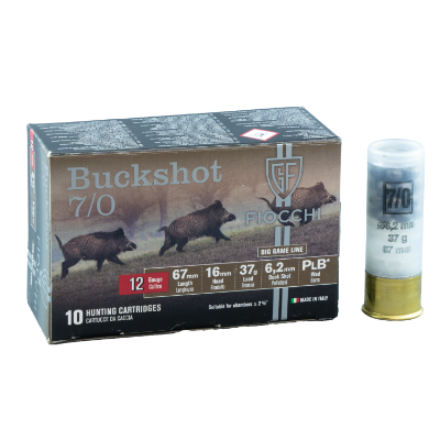 FIOCCHI 12G BUCKSHOT SSSG 37GM 26 PELLET (250 ROUNDS)