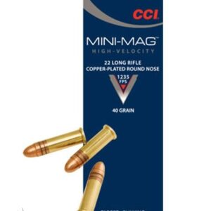 CCI 22LR MINI MAG 40GR CPRN HV 500 PK 1235FPS