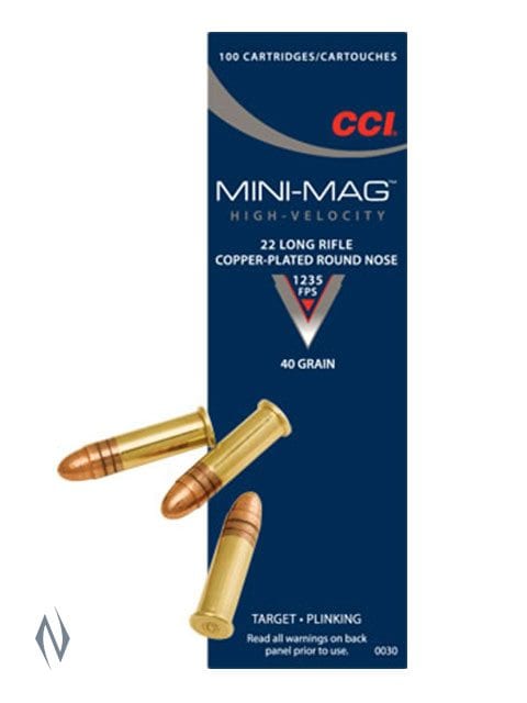 CCI 22LR MINI MAG 40GR CPRN HV 500 PK 1235FPS