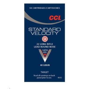 CCI 22LR STANDARD VELOCITY 40GR SOLID 1070FPS (5000pcs)