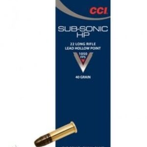 CCI 22LR SUBSONIC 40GR HP 500 PK 1050FPS