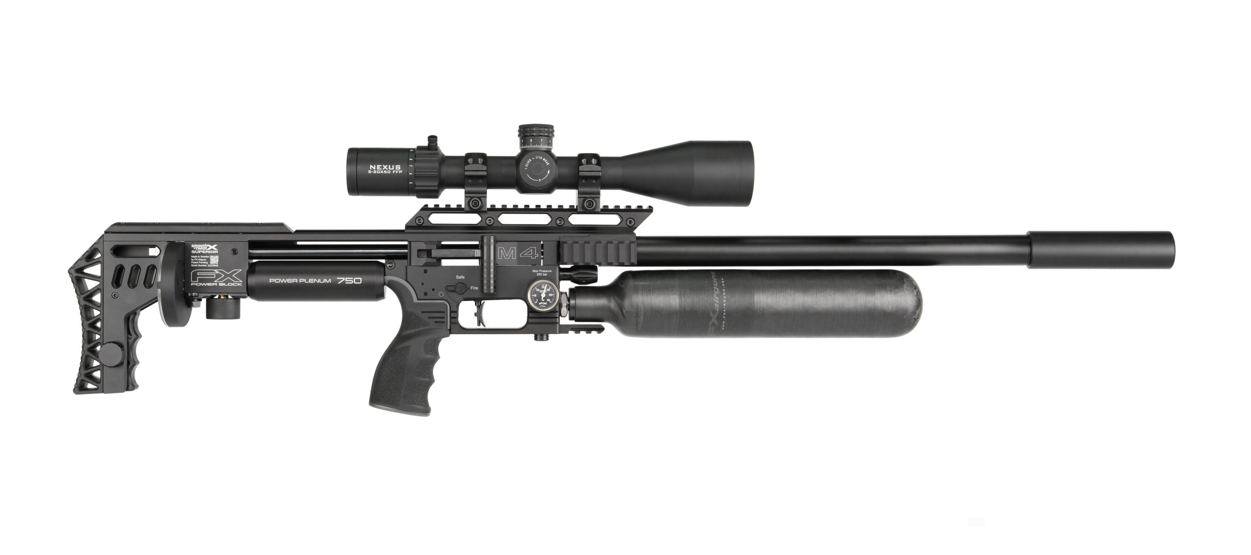 FX IMPACT M4 SNIPER BLACK 22 CAL 28 shot 700mm BARREL