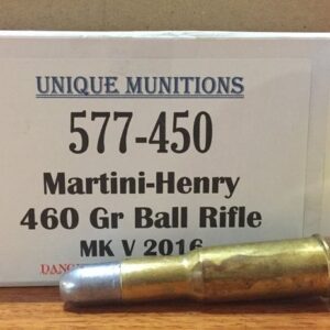 577-450 (5 ROUNDS) 460gr UNIQUE MUNITIONS