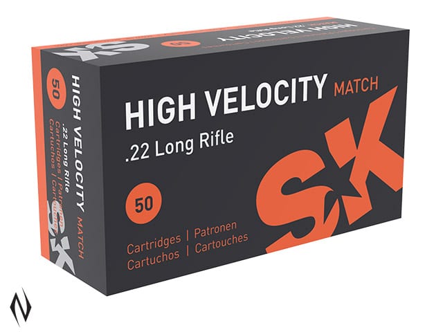 SK 22LR 40GR HIGH VELOCITY MATCH 1263FPS (50 ROUNDS)