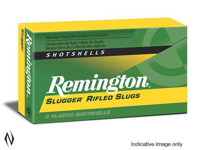 REMINGTON 12 GAUGE HIGH VELOCITY SLUGGER 24GR 1800FPS RIFLED SLUGS – 5 PACK