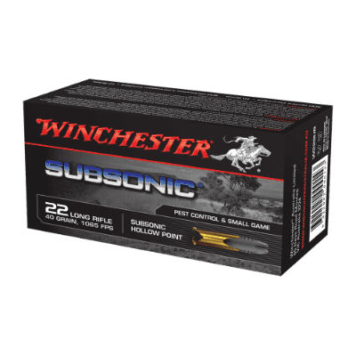 WINCHESTER SUBSONIC 22LR 40GR HP (50 ROUNDS)