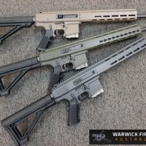 WARWICK FIREARMS NEW WFA1L LIGHT SPORT EDITION STRAIGHT PULL BOLT ACTION RIFLE 10 SHOT CATEGORY B FDE 223REM 14 inch barrel MAGPUL MOE STOCK A2 GRIP MUZZLE BREAK
