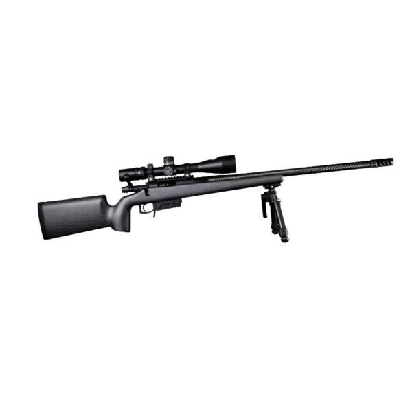HARDY HYBRID SHORT ACTION RIFLE – 6.5CM 24 INCH 1 in 8 TWIST – CHEEK RISE – CARBON FIBRE STOCK