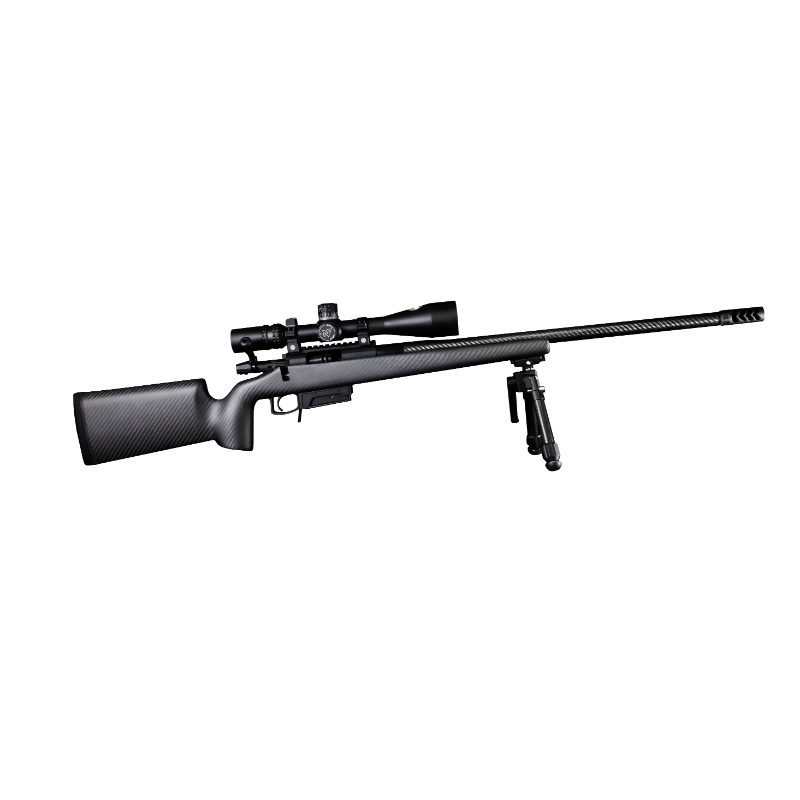HARDY HYBRID SHORT ACTION RIFLE – 6.5CM 24 INCH 1 in 8 TWIST – CHEEK RISE – CARBON FIBRE STOCK