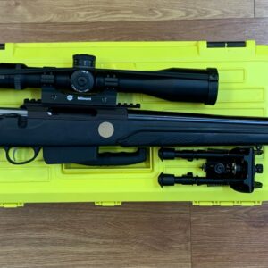 USED (CONSIGNMENT) TIKKA T3 VARMINT BLUED 308 WIN W/ PICATINNY / MAK MOUNT / KAHLES K312i 3-12X50 (MIL 7 RETICLE) – BIPOD – CLEANING KIT