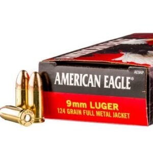 1000 Rounds of 124gr FMJ 9mm Ammo by Federal