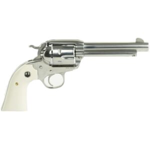 Ruger Vaquero Bisley 357 Mag/38 Special, 5.5″ Barrel, SS Finish, Ivory Grips