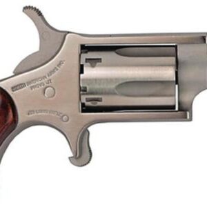 NAA 22LR Mini-Revolver 22LR 1.12″ 5rd Rosewood Grip Stainless