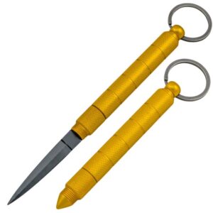 KUBOTAN KEY RING JABBER W/ HIDDEN STEEL KNIFE BLACK