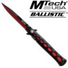 MTECH USA BALLISTIC STEEL FOLDING KNIFE RED 9'' - Image 2