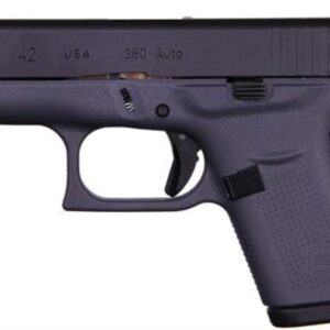 Glock G42 Gray .380ACP, 3.25″ Barrel Fixed Sights, Gray 6rd Mag